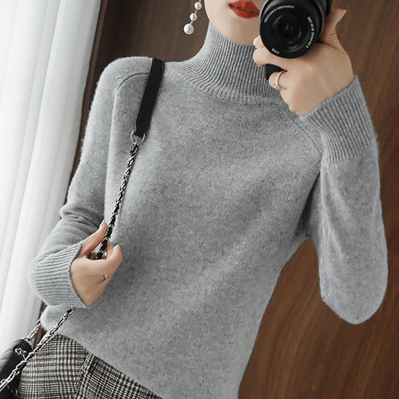 Ladies Classic Turtleneck Sweater | Long Sleeve