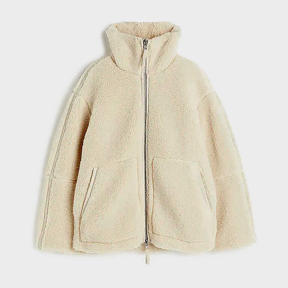 Ladies Loose Fit Jacket | High Collar