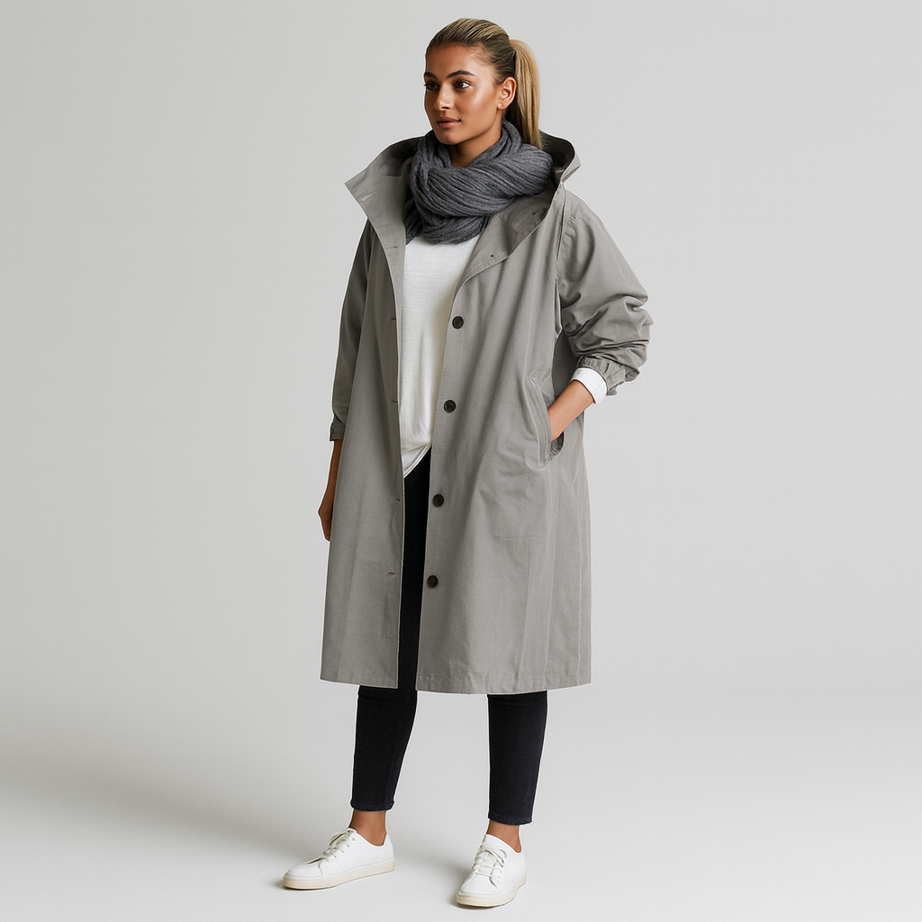 Women Hooded Oversized Coat | Wind Resistant