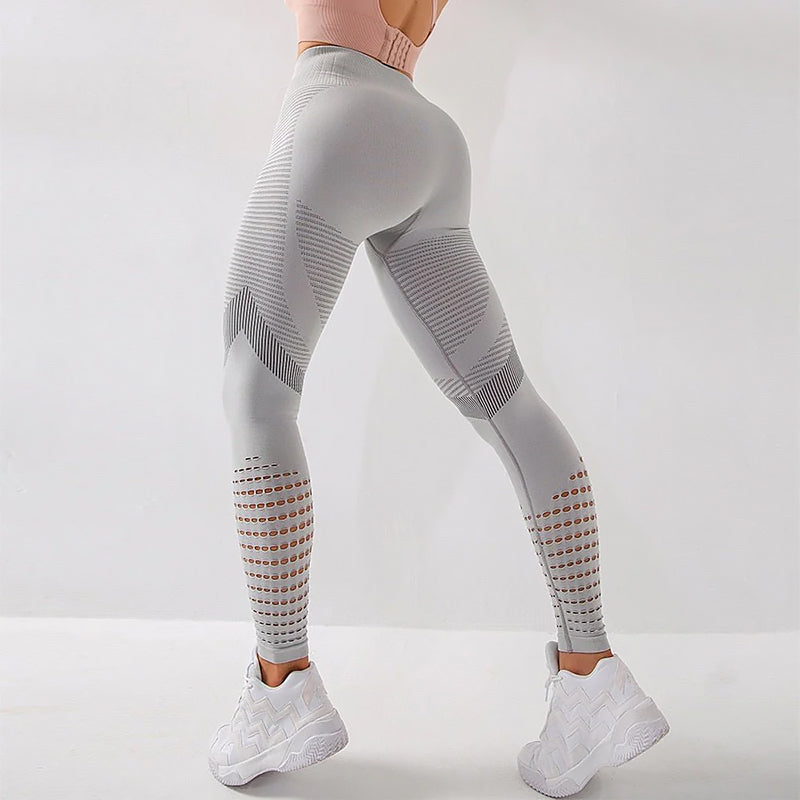 Ladies Shaping Sports Leggings | Textured Back Panel