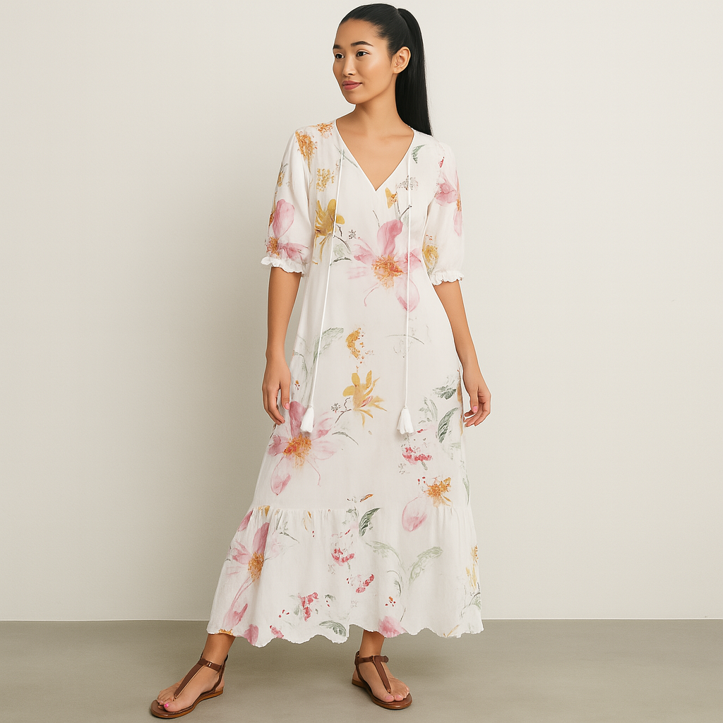 Women's Printed Summer Dress | Loose Fit
