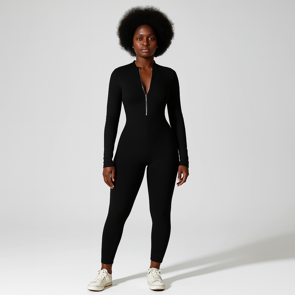 Ladies Fitted Bodysuit | With Zipper