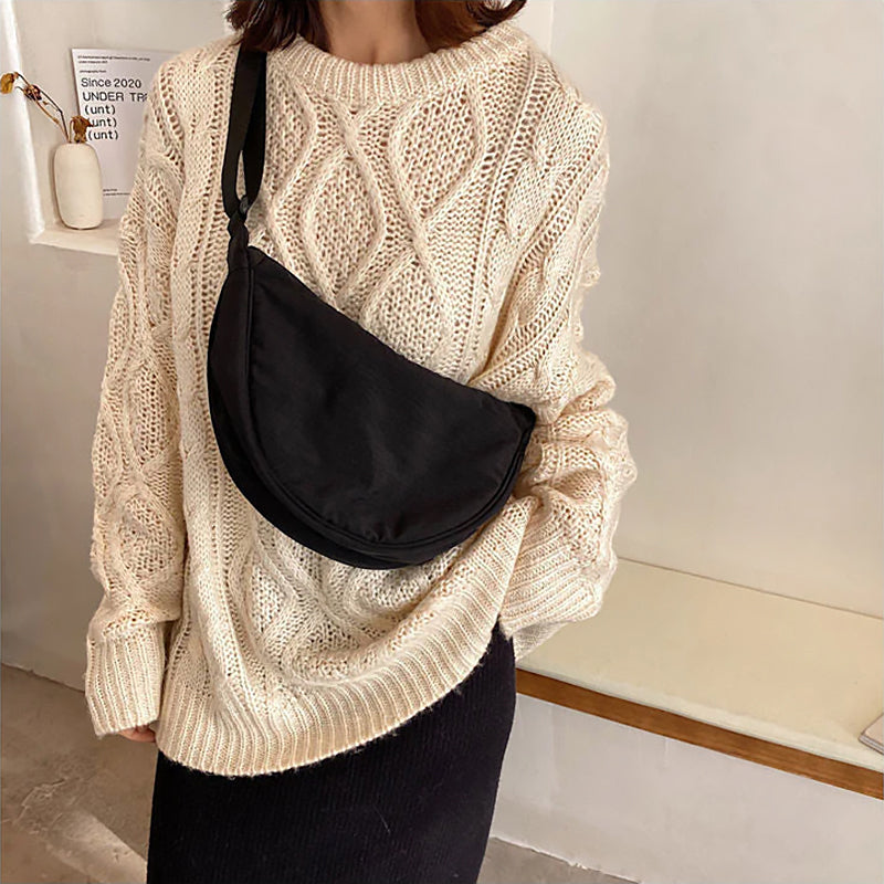 Ladies Crescent Shoulder Bag | Spacious Practical