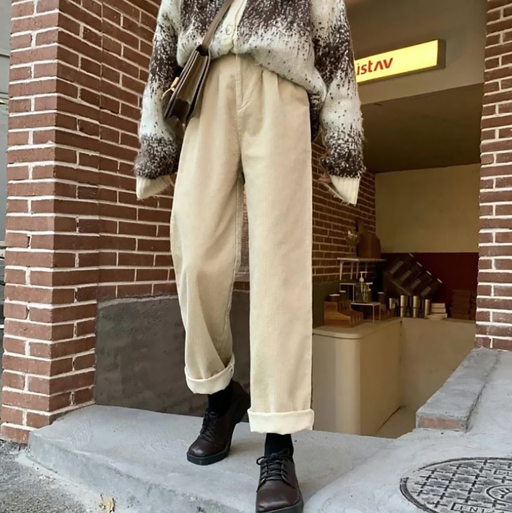 Ladies Wide Leg Pants | Elastic Waistband