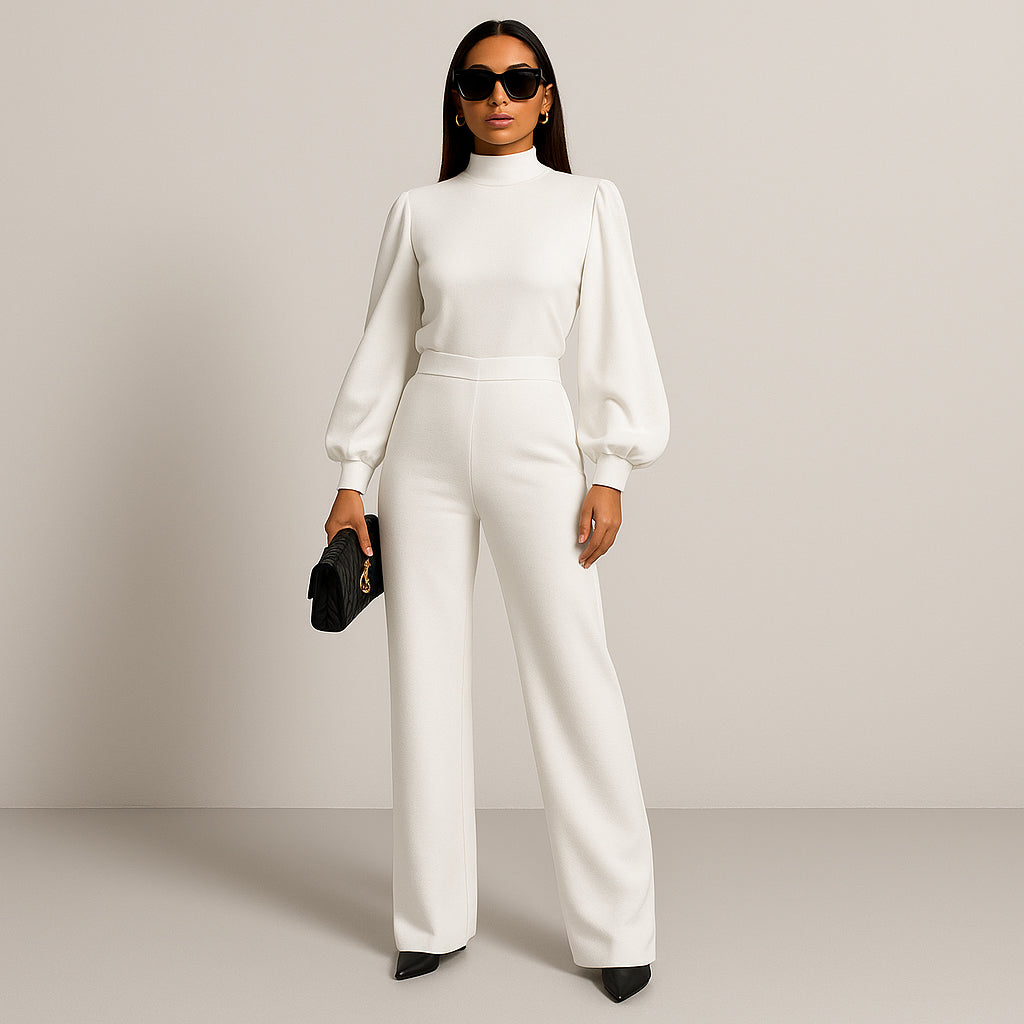 Ladies Fitted Jumpsuit | Wide Leg