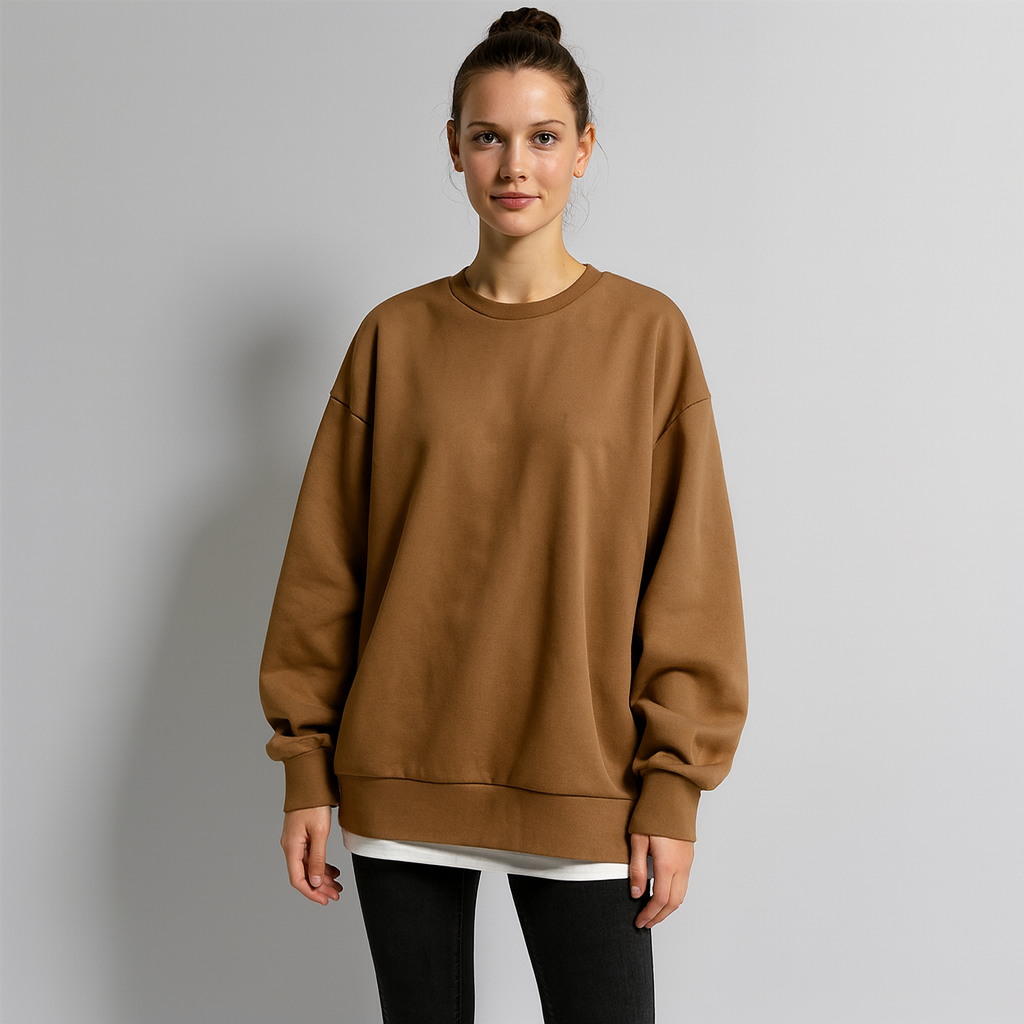 Women Longline Oversized Sweatshirt | Minimal Style