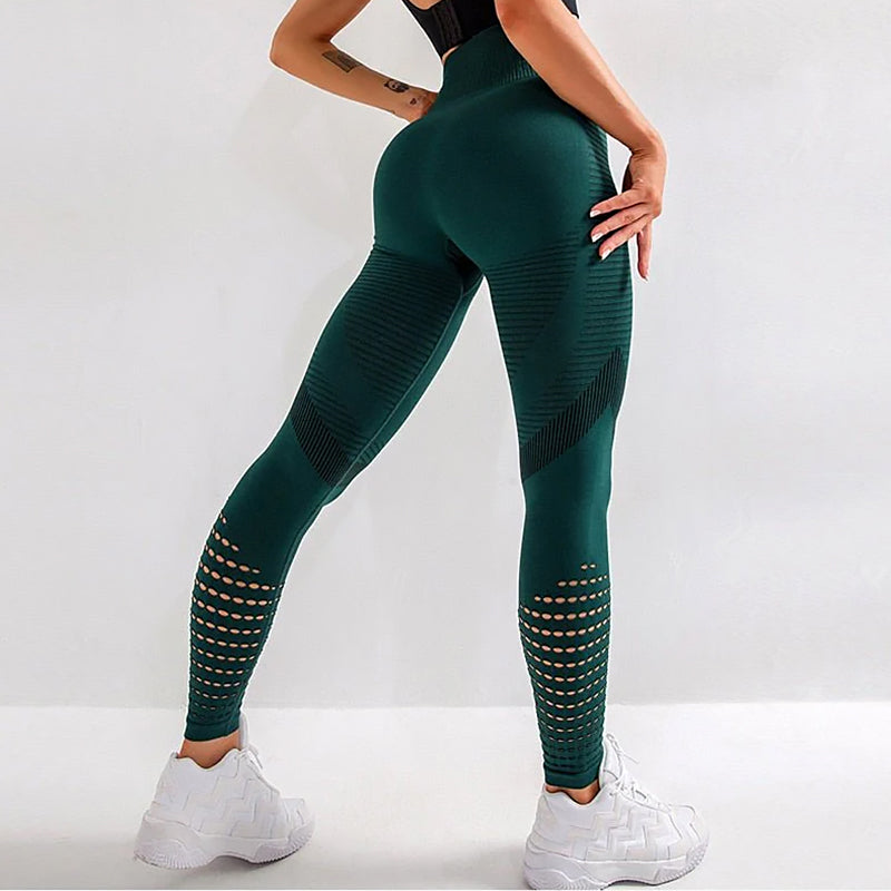 Ladies Shaping Sports Leggings | Textured Back Panel