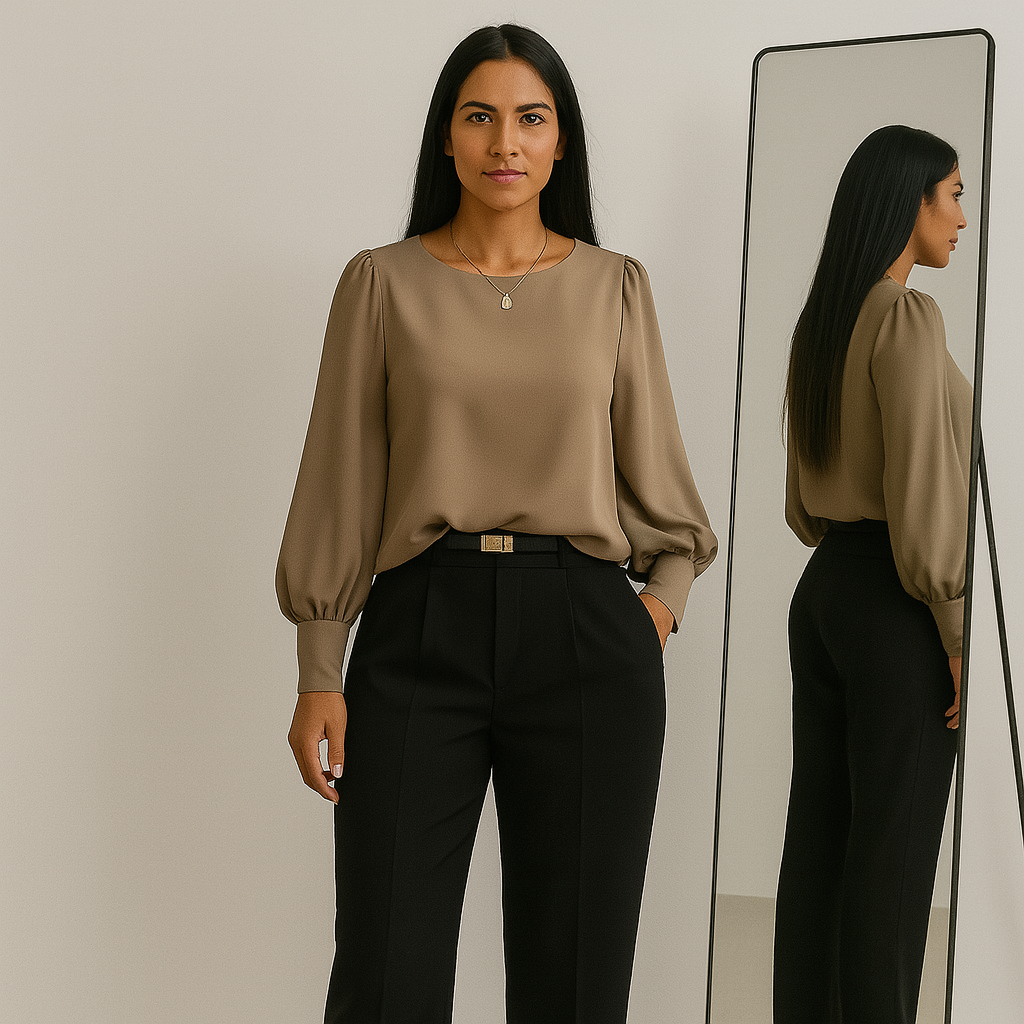 Ladies Long Sleeve Blouse | Classic Cut
