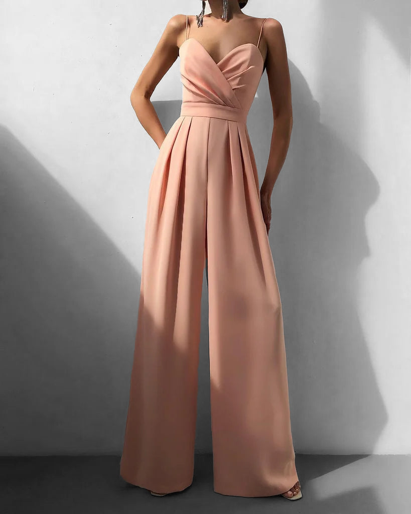 Ladies Sleeveless Jumpsuit | Sweetheart Neckline