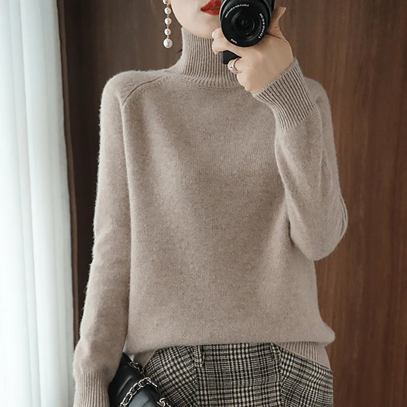 Ladies Classic Turtleneck Sweater | Long Sleeve