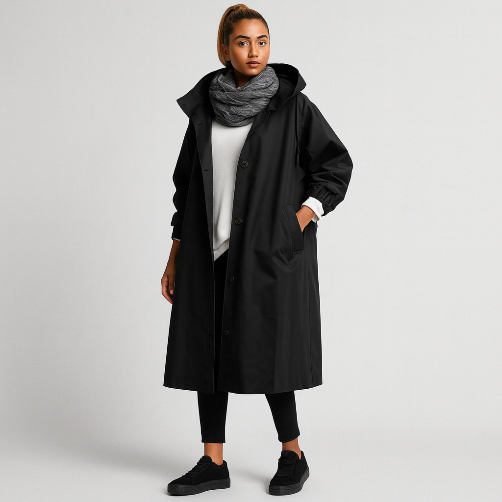 Women Hooded Oversized Coat | Wind Resistant