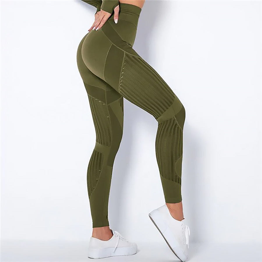 Ladies Sculpting Sports Leggings | Panels