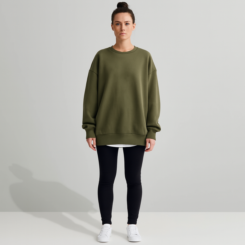 Women Longline Oversized Sweatshirt | Minimal Style