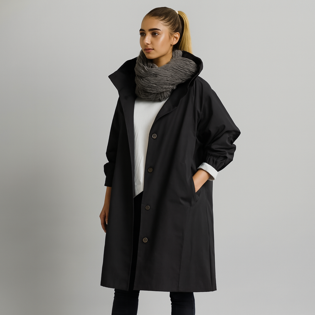 Women Hooded Oversized Coat | Wind Resistant