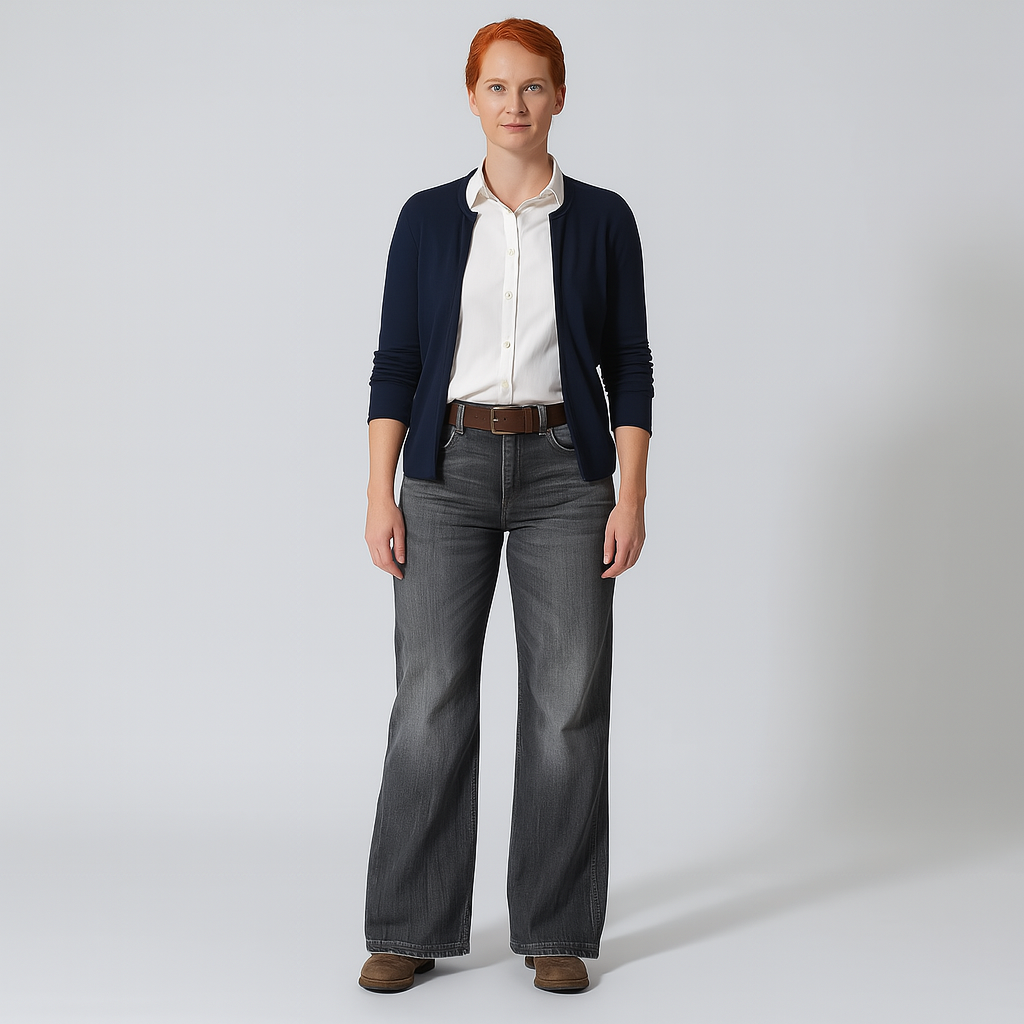 Ladies Wide-Leg Jeans | High Waist