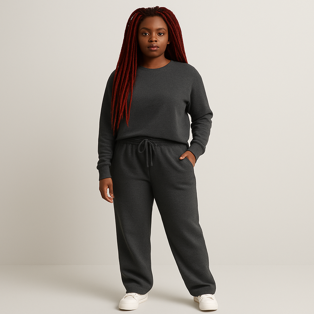 Ladies Wide-Leg Joggers | Elastic Waist