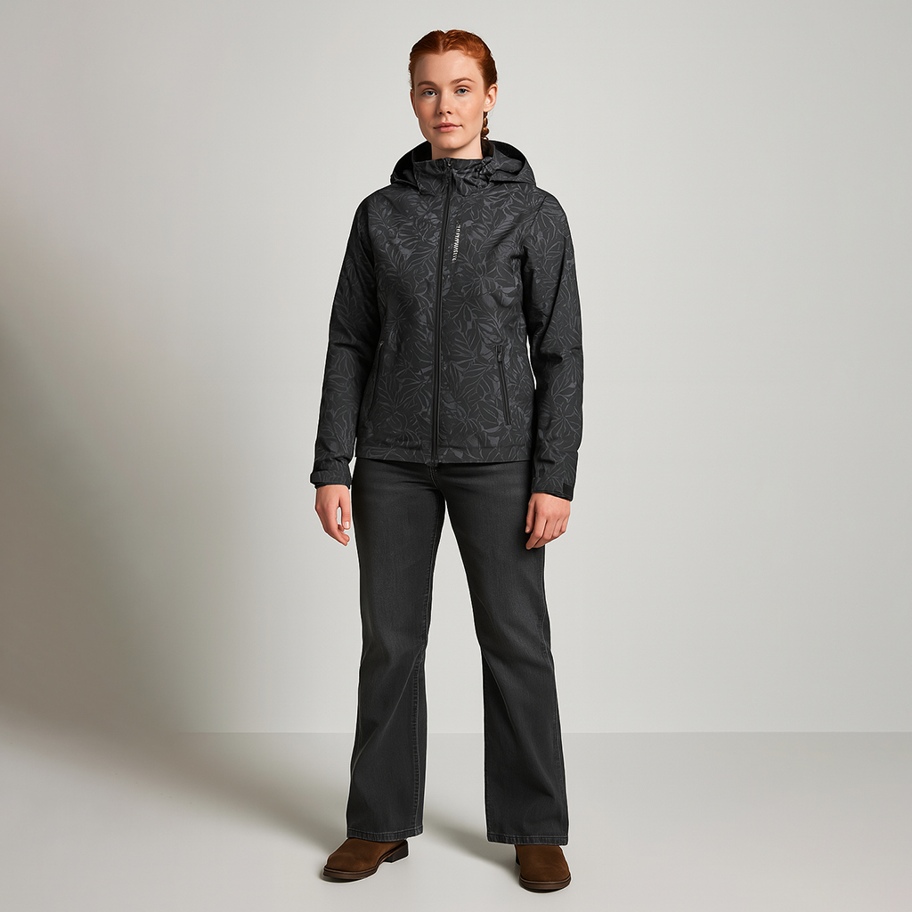 Ladies Printed Outdoor Jacket | With Hood