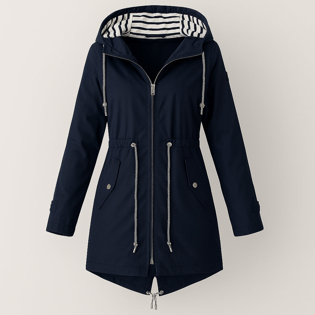 Ladies Waterproof Windbreaker Jacket | Adjustable Waist