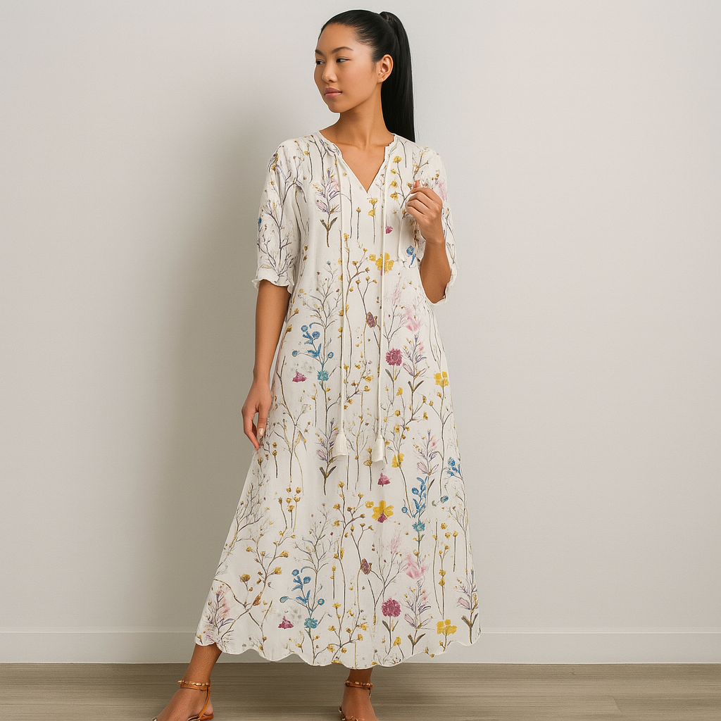 Women's Printed Summer Dress | Loose Fit