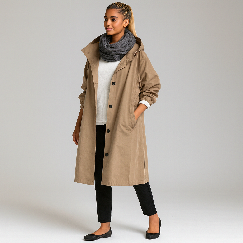 Women Hooded Oversized Coat | Wind Resistant