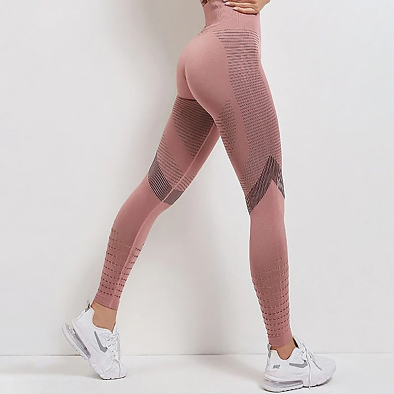 Ladies Shaping Sports Leggings | Textured Back Panel