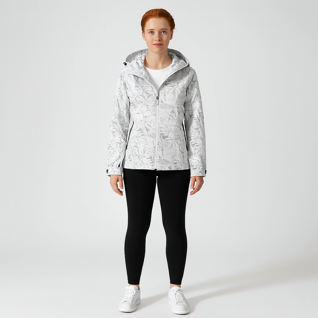 Ladies Printed Outdoor Jacket | With Hood