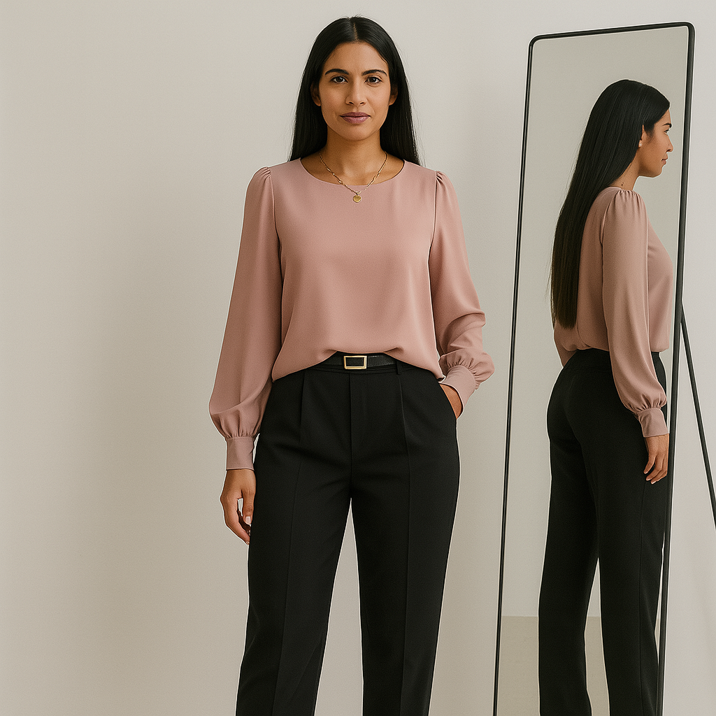 Ladies Long Sleeve Blouse | Classic Cut