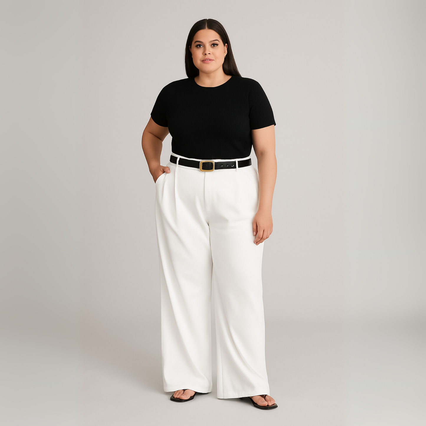 Women Wide Leg Trousers | High Waist Elegant