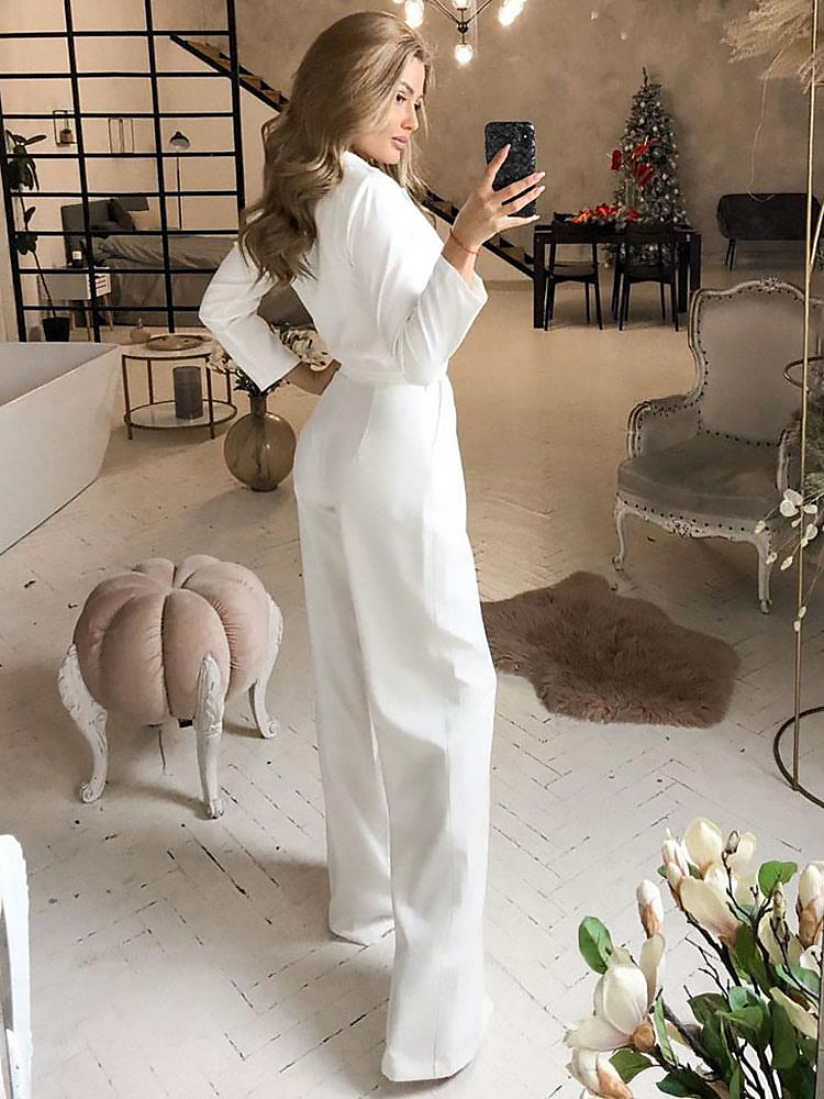 Ladies Tailored Jumpsuit | Wide Leg