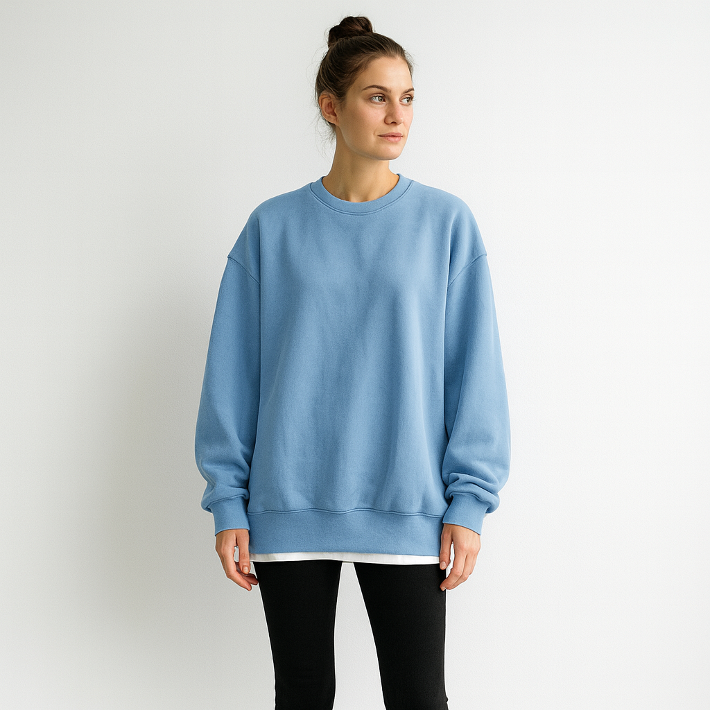 Women Longline Oversized Sweatshirt | Minimal Style