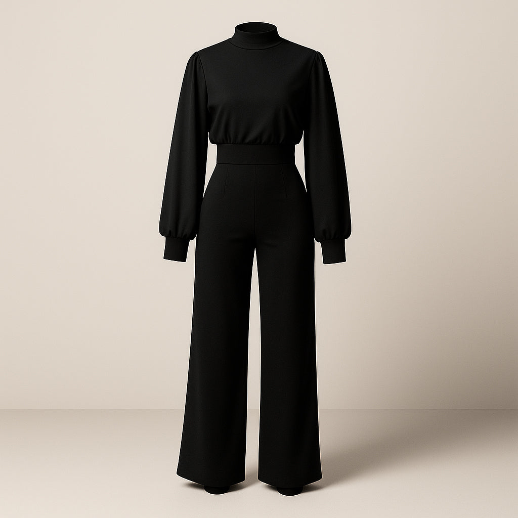 Ladies Fitted Jumpsuit | Wide Leg