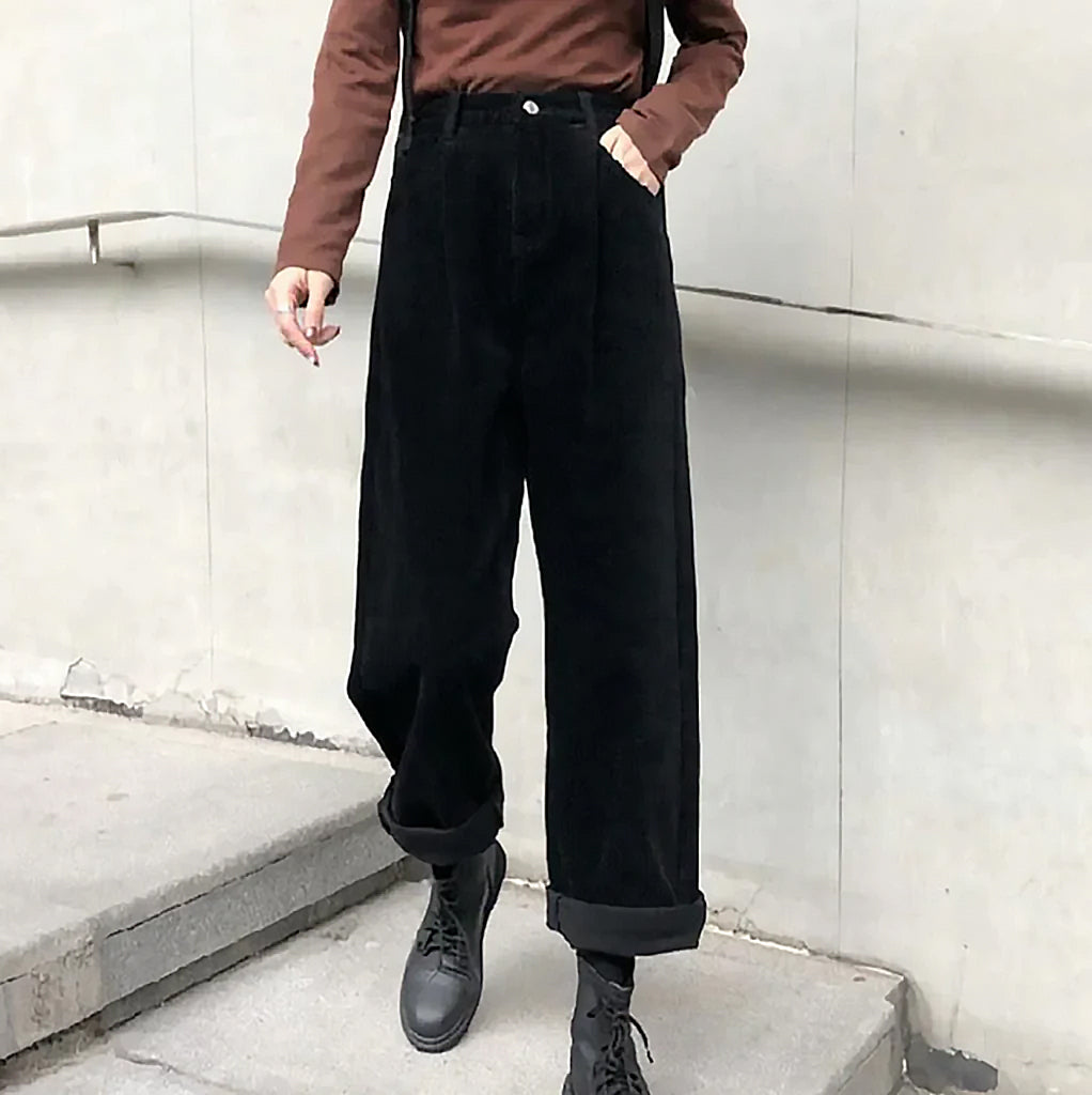Ladies Wide Leg Pants | Elastic Waistband