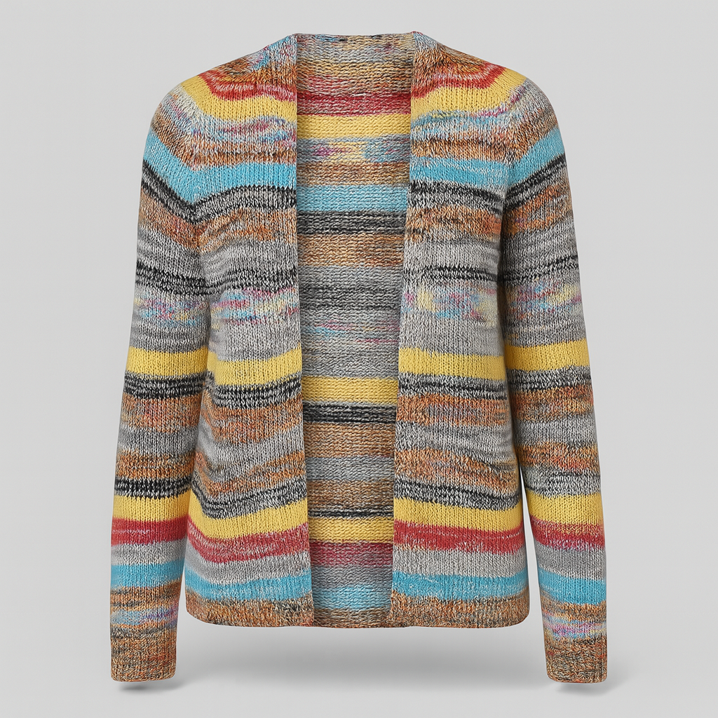 Ladies Multicolour Cardigan | Relaxed Fit