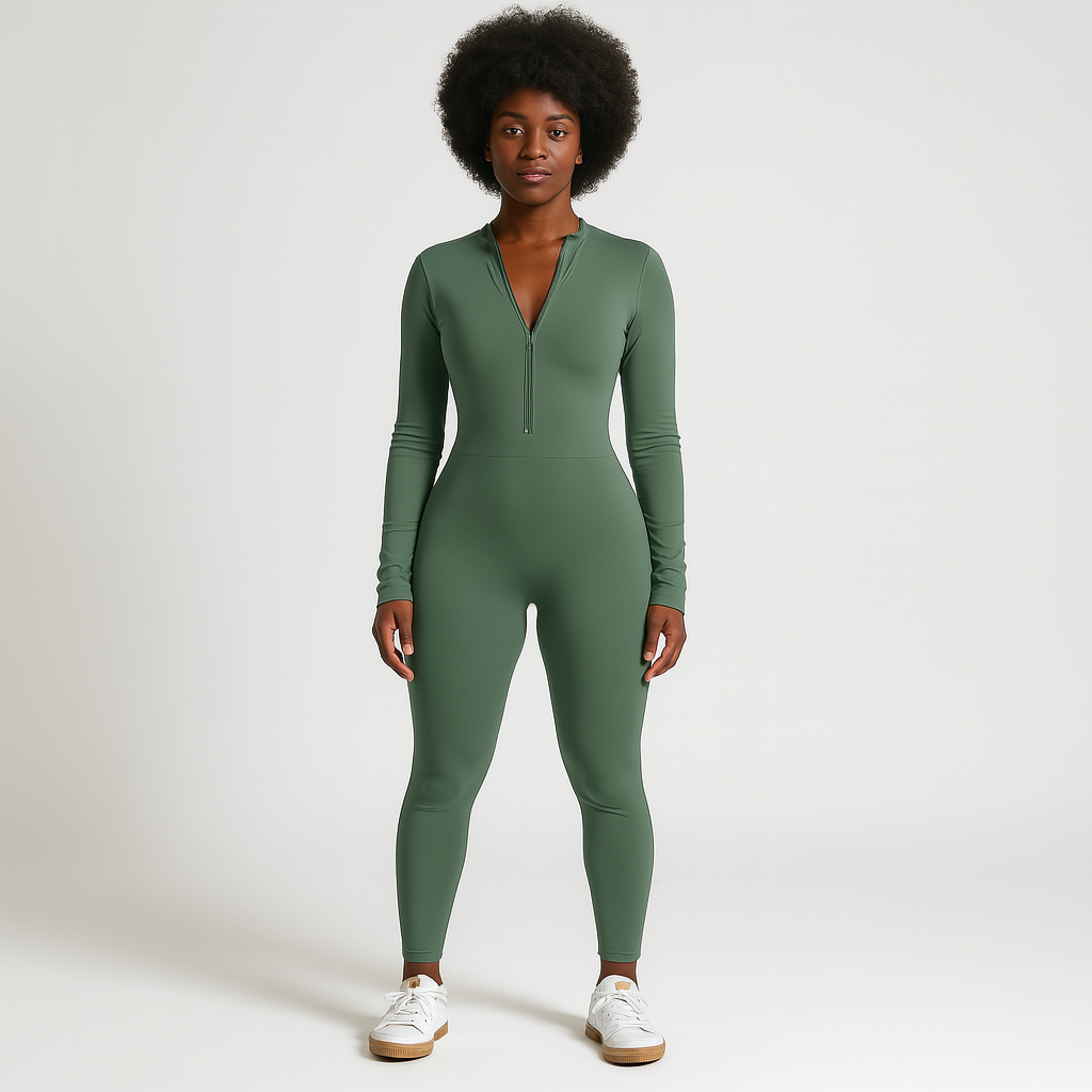 Ladies Fitted Bodysuit | With Zipper