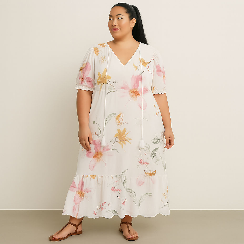 Women's Printed Summer Dress | Loose Fit