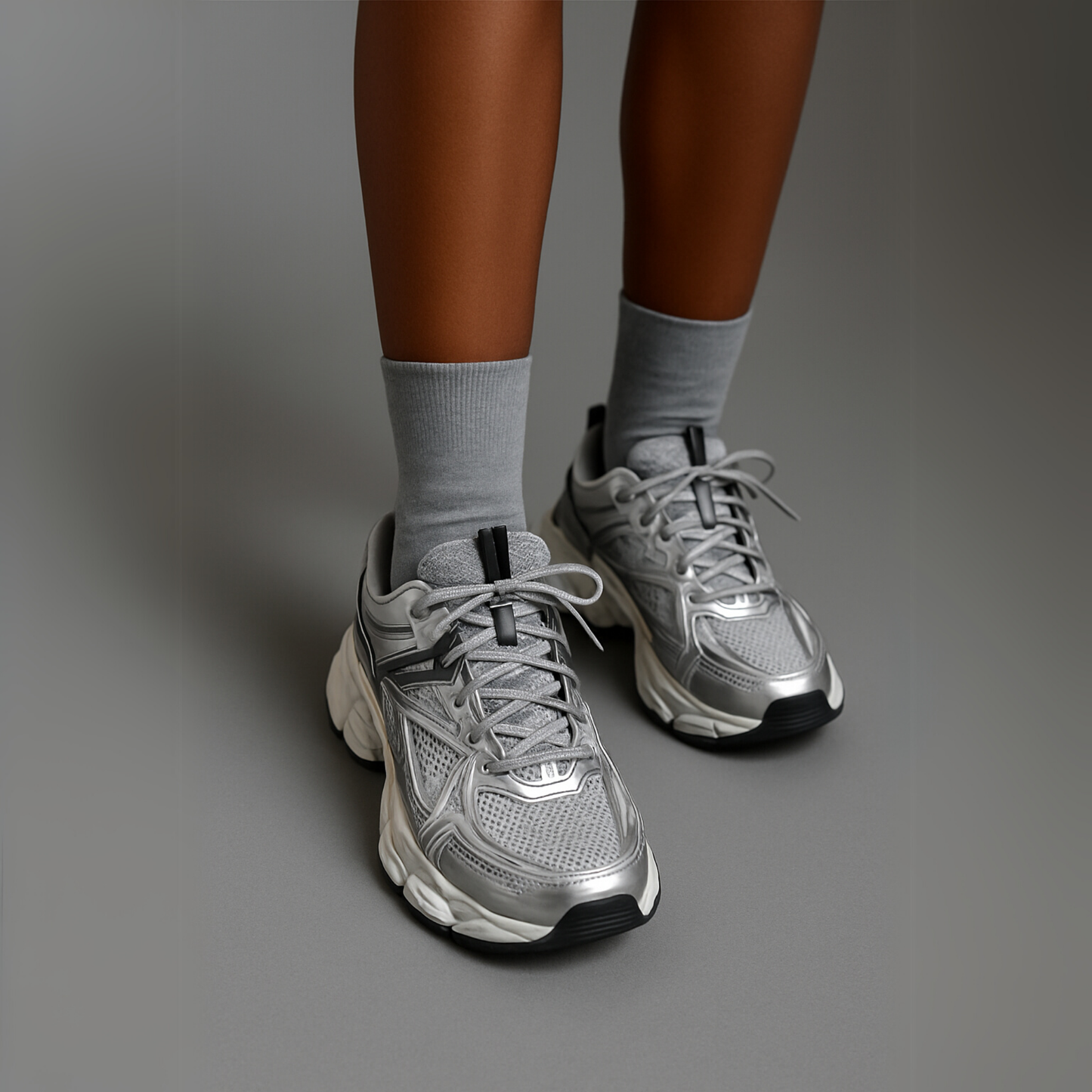 Women Chunky Sole Sneakers | Mesh Athletic