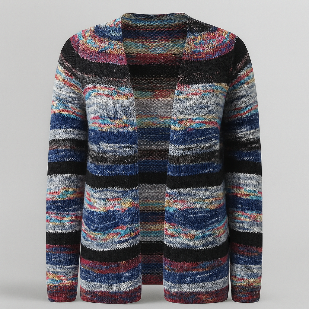 Ladies Multicolour Cardigan | Relaxed Fit
