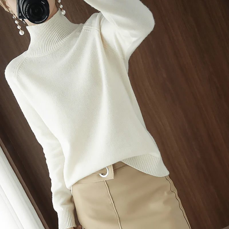 Ladies Classic Turtleneck Sweater | Long Sleeve