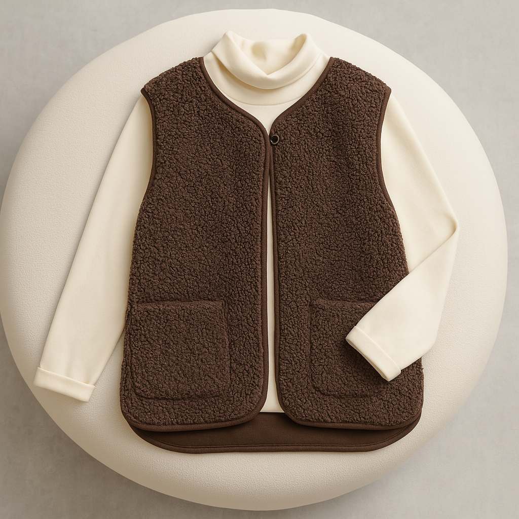 Ladies Sleeveless Casual Vest | V Neckline