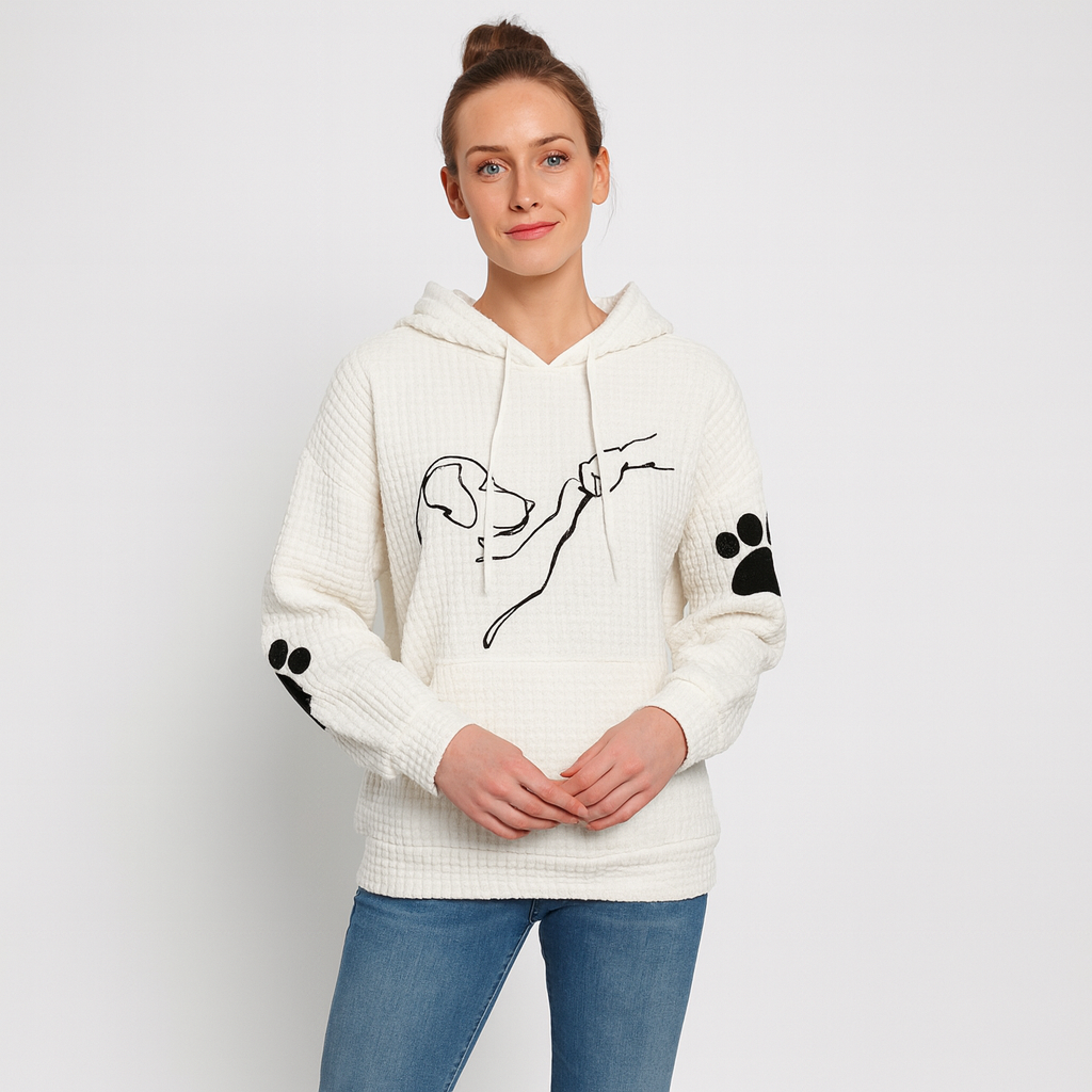 Ladies Printed Hoodie | Relaxed Fit
