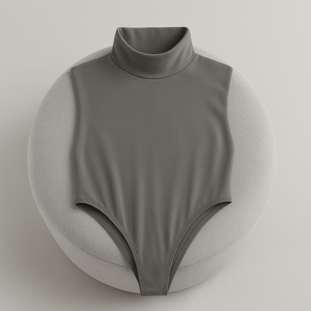 Ladies Slim Fit Turtleneck Bodysuit | Long Sleeve Base