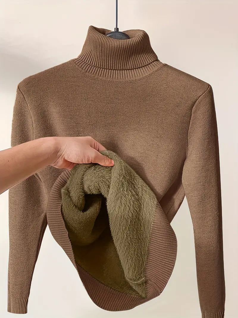 Women Thermal Turtleneck Jumper | Long Sleeve