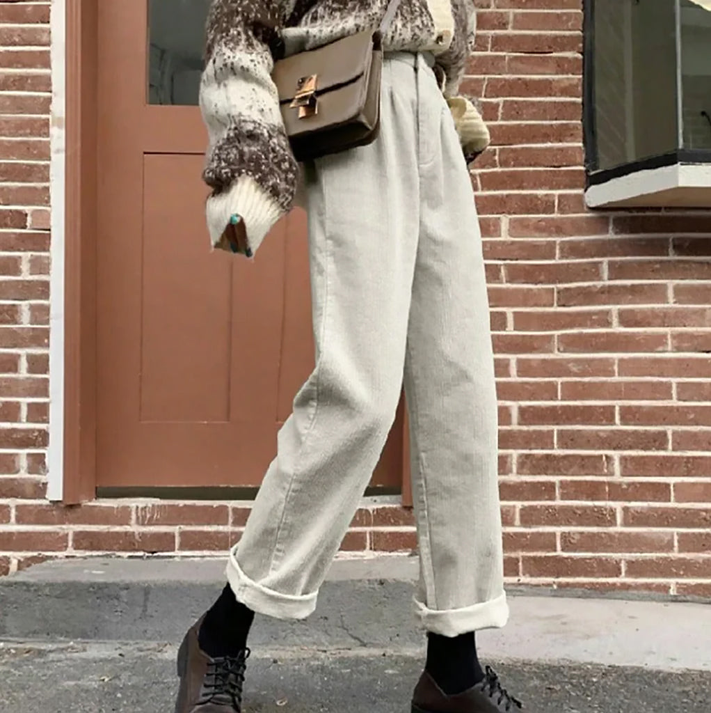 Ladies Wide Leg Pants | Elastic Waistband