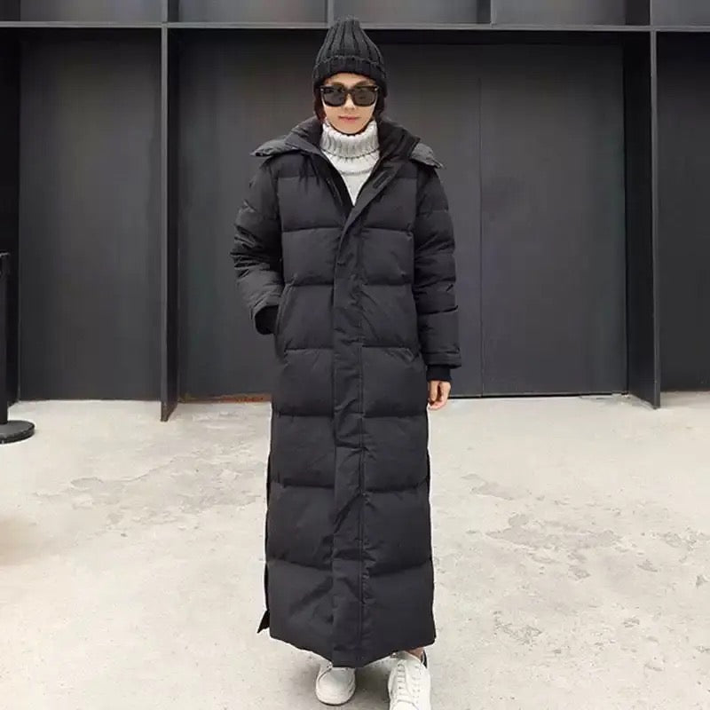 Coat | Women Full Length Puffer Coat | Winter Hooded