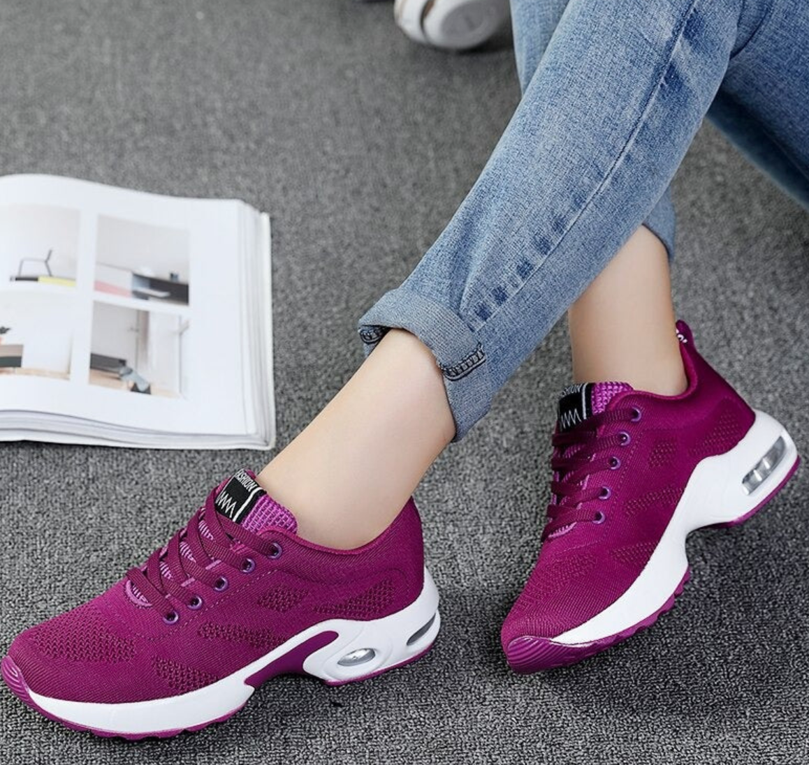 Ladies Comfortable Sport Shoes | Air Cushioned