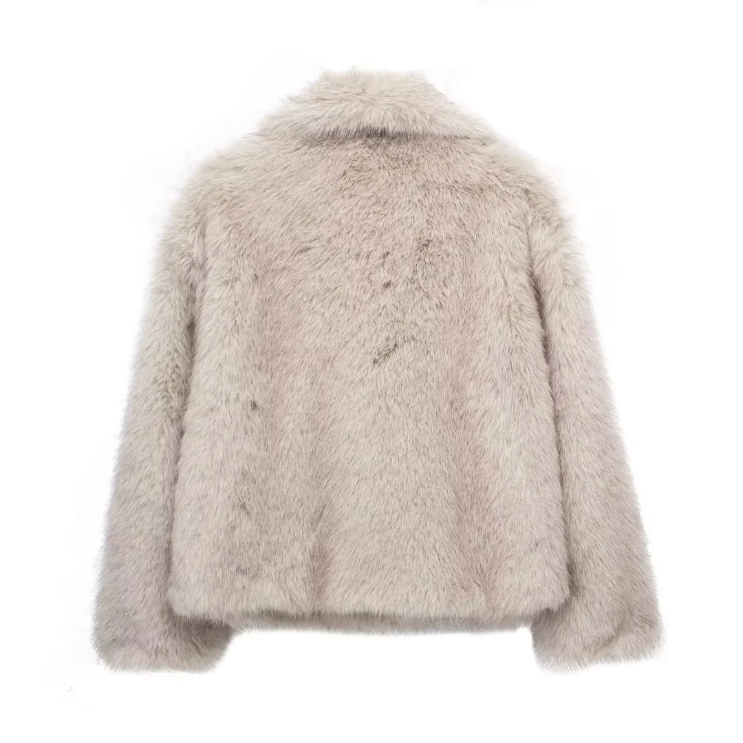 Women Cropped Jacket | Oversized Collar