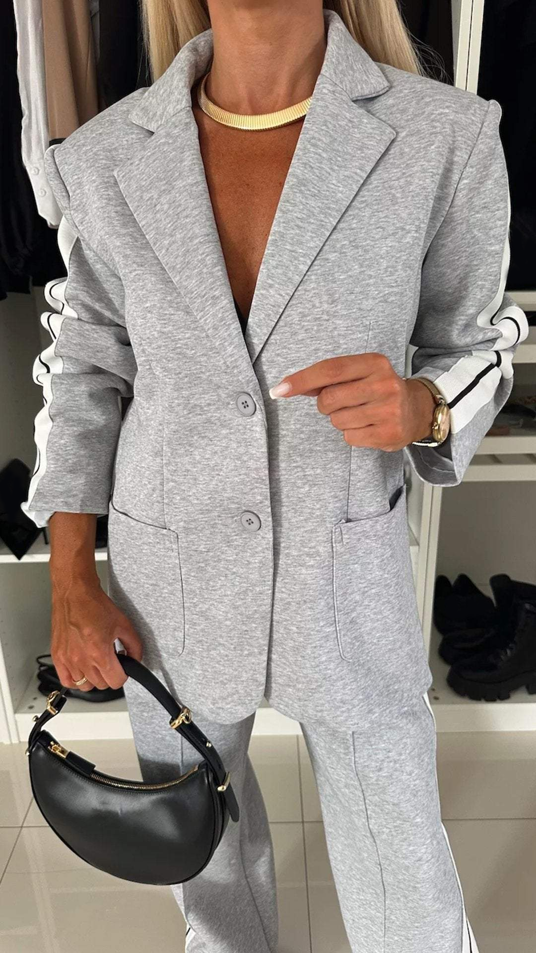 Trouser Suit For Women | Casual Stripe Design