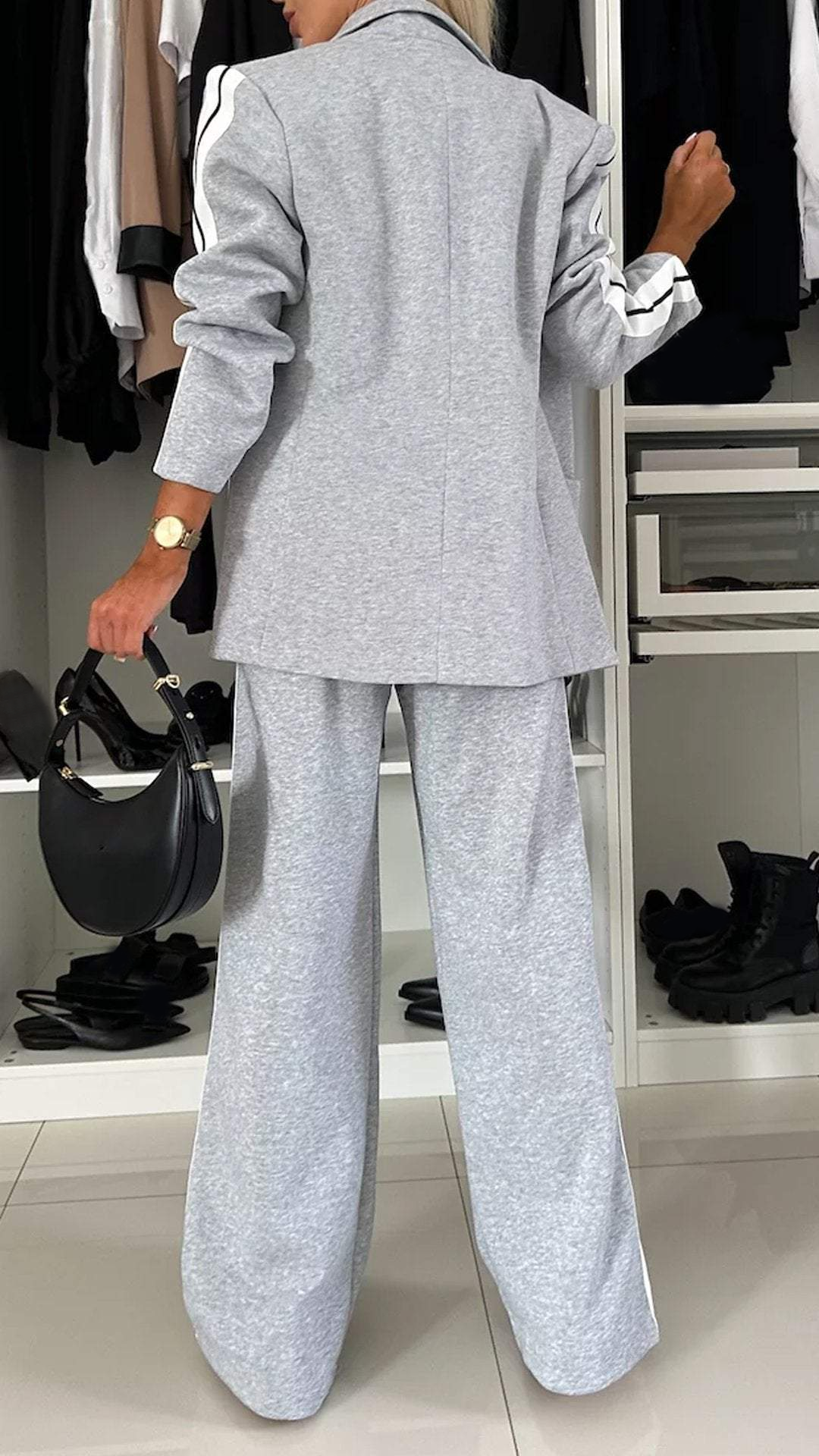 Trouser Suit For Women | Casual Stripe Design