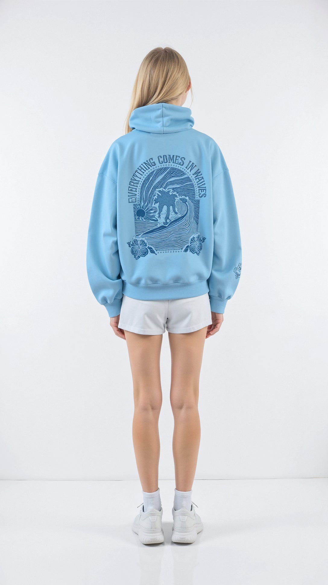 Ladies Embroidered Hoodie | Oversized Back Design
