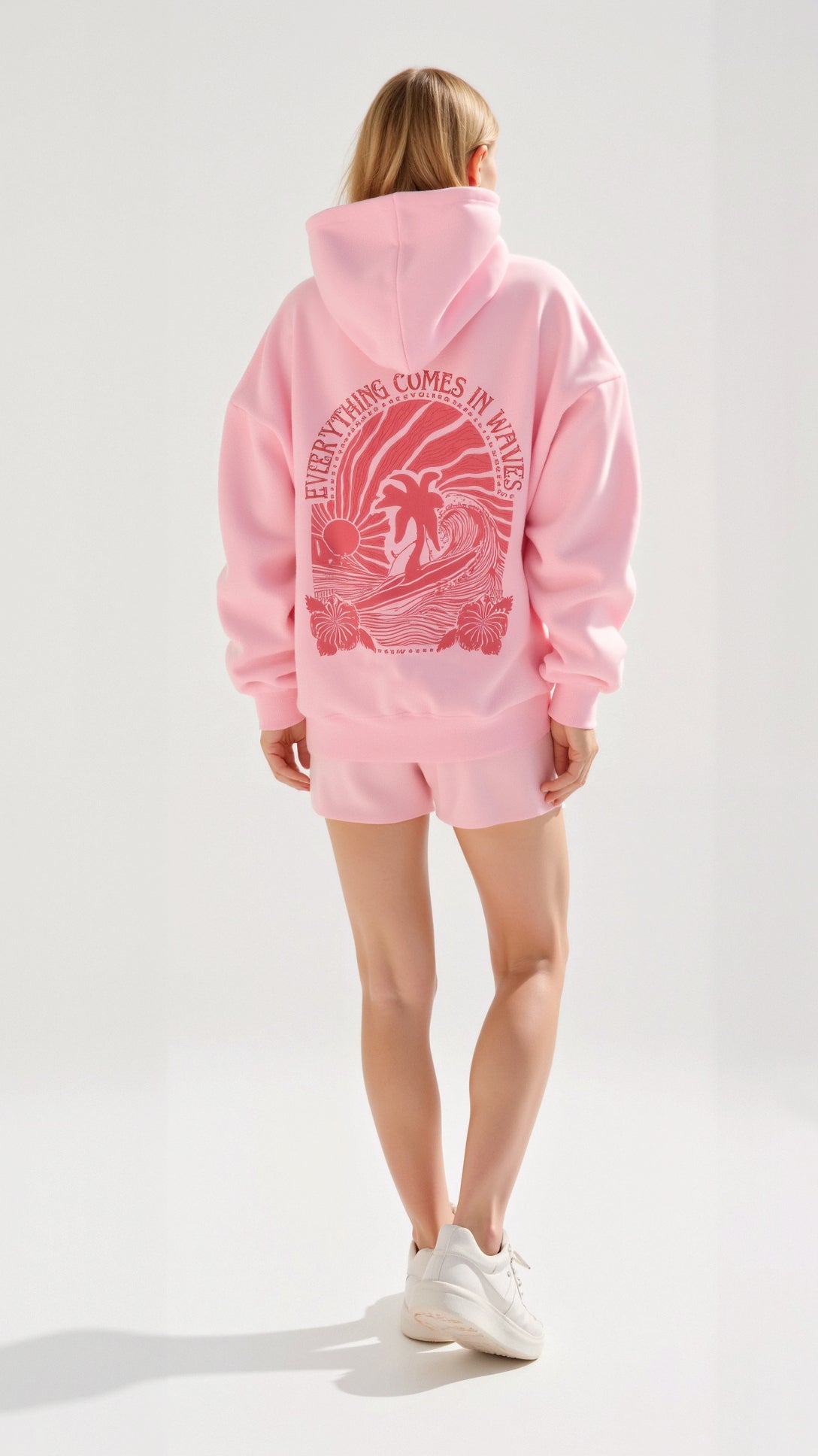 Ladies Embroidered Hoodie | Oversized Back Design
